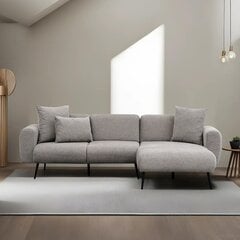 Stūra dīvāns Asir Side Right, pelēks cena un informācija | Stūra dīvāni | 220.lv