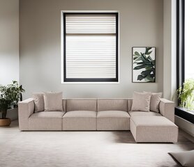 Stūra dīvāns Asir Sora, smilškrāsas cena un informācija | Stūra dīvāni | 220.lv