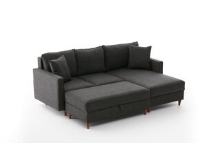Kampinė sofa Eva Right - Anthracite цена и информация | Угловые диваны | 220.lv