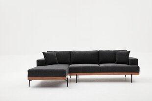 Kampinė sofa Liva Left - Anthracite цена и информация | Угловые диваны | 220.lv