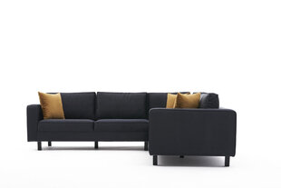 Kampinė sofa Kale Velvet - Anthracite цена и информация | Угловые диваны | 220.lv