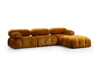 Kampinė sofa Bubble Corner ( L1-O1-1R -Puf) - Mustard цена и информация | Угловые диваны | 220.lv