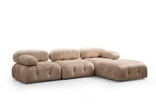 Kampinė sofa Bubble Corner ( L1-O1-1R -Puf) - Cream цена и информация | Угловые диваны | 220.lv