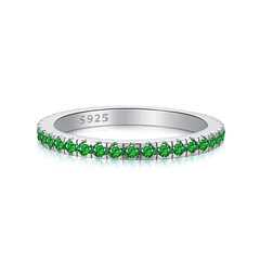 Серебряное кольцо с цирконами Brasco 59658 59658-19 цена и информация | Кольца | 220.lv