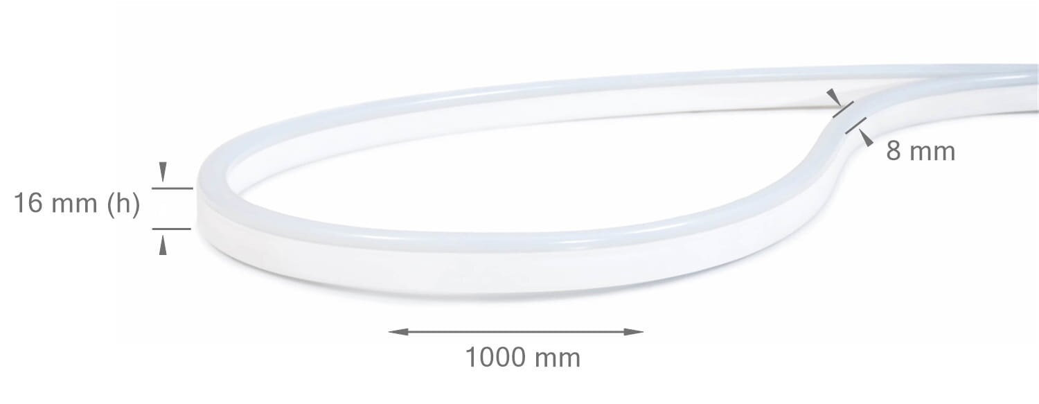 LED lente 230V | 2835 | 120LED | 1m | IP68 | neona | zila цена и информация | LED lentes | 220.lv