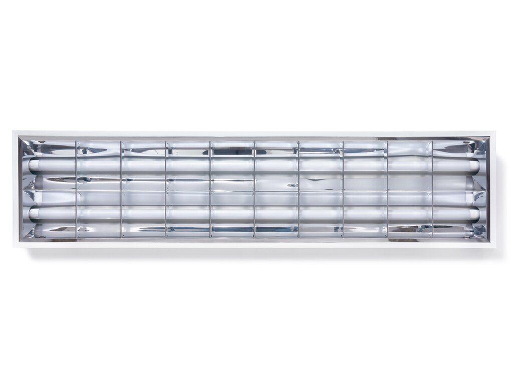 1x gaismeklis 2x120cm + 2x LED dienasgaismas lampa 18W cena un informācija | Griestu lampas | 220.lv