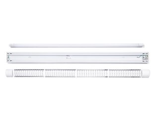 Комплект: 1x светильник для поверхностного монтажа R2 1x120 см + 1x светодиодная люминесцентная лампа 18 Вт - теплый белый (3000K) цена и информация | Потолочные светильники | 220.lv