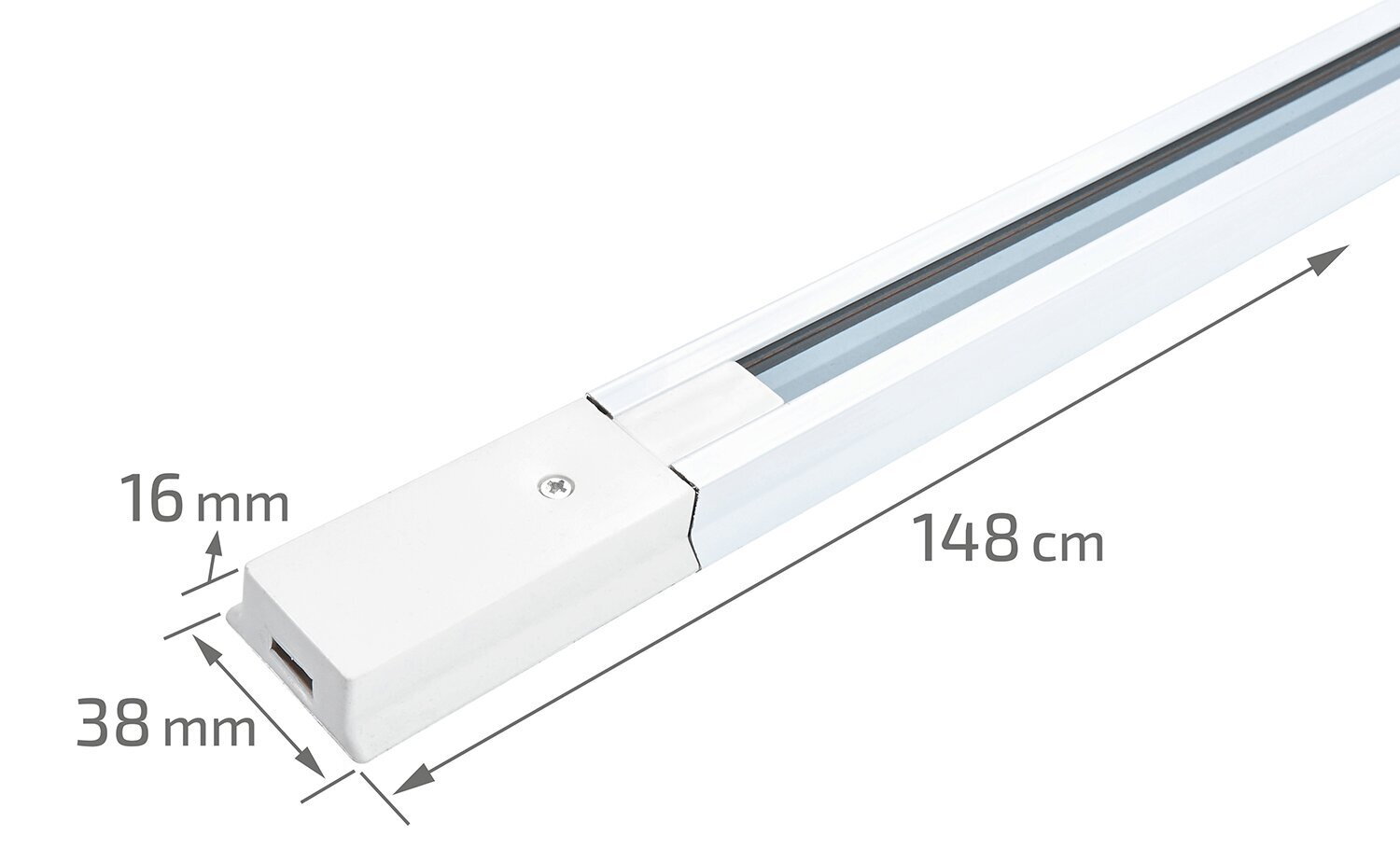 LED apgaismojuma sloksne Steka un Roti 1,5 m cena un informācija | Sliežu apgaismojuma sistēmas | 220.lv