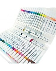 Acrylic Soft Brush 58158 SPR, flomāsteri, 48 krāsas cena un informācija | Modelēšanas un zīmēšanas piederumi | 220.lv