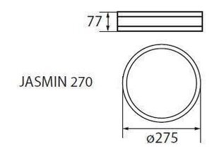 Плафон светлый JASMIN 270-WE Kanlux цена и информация | Потолочные светильники | 220.lv