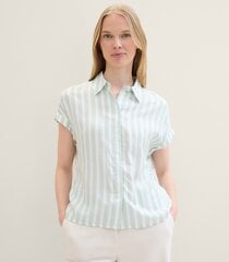 Женская рубашка Tom Tailor, мятный/белый цена и информация | Женские блузки, рубашки | 220.lv