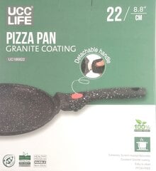 Granite coating pankūkas panna ar noņemamu rokturi, 22 cm cena un informācija | Pannas | 220.lv