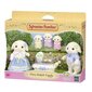 Figūriņu komplekts Sylvanian Families Flora trušu ģimene 05735 cena un informācija | Rotaļlietas meitenēm | 220.lv