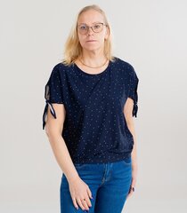 Sieviešu T-krekls Kori Top 4067218259886, zils cena un informācija | Blūzes, sieviešu krekli | 220.lv