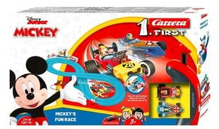 Rotaļu auto trase Carrera Mickey Mouse Fun Race cena un informācija | Rotaļlietas zēniem | 220.lv