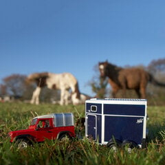 Rotaļu auto ar zirga piekabi Tomy Britains Land Rover 43239 cena un informācija | Rotaļlietas zēniem | 220.lv