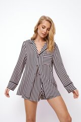 Короткая пижама для женщин Aruelle Brittany, чёрная/розовая цена и информация | Женские пижамы, ночнушки | 220.lv