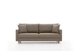 Trīsvietīgs dīvāns Atelier Del Sofa Eva, smilškrāsā cena un informācija | Dīvāni | 220.lv