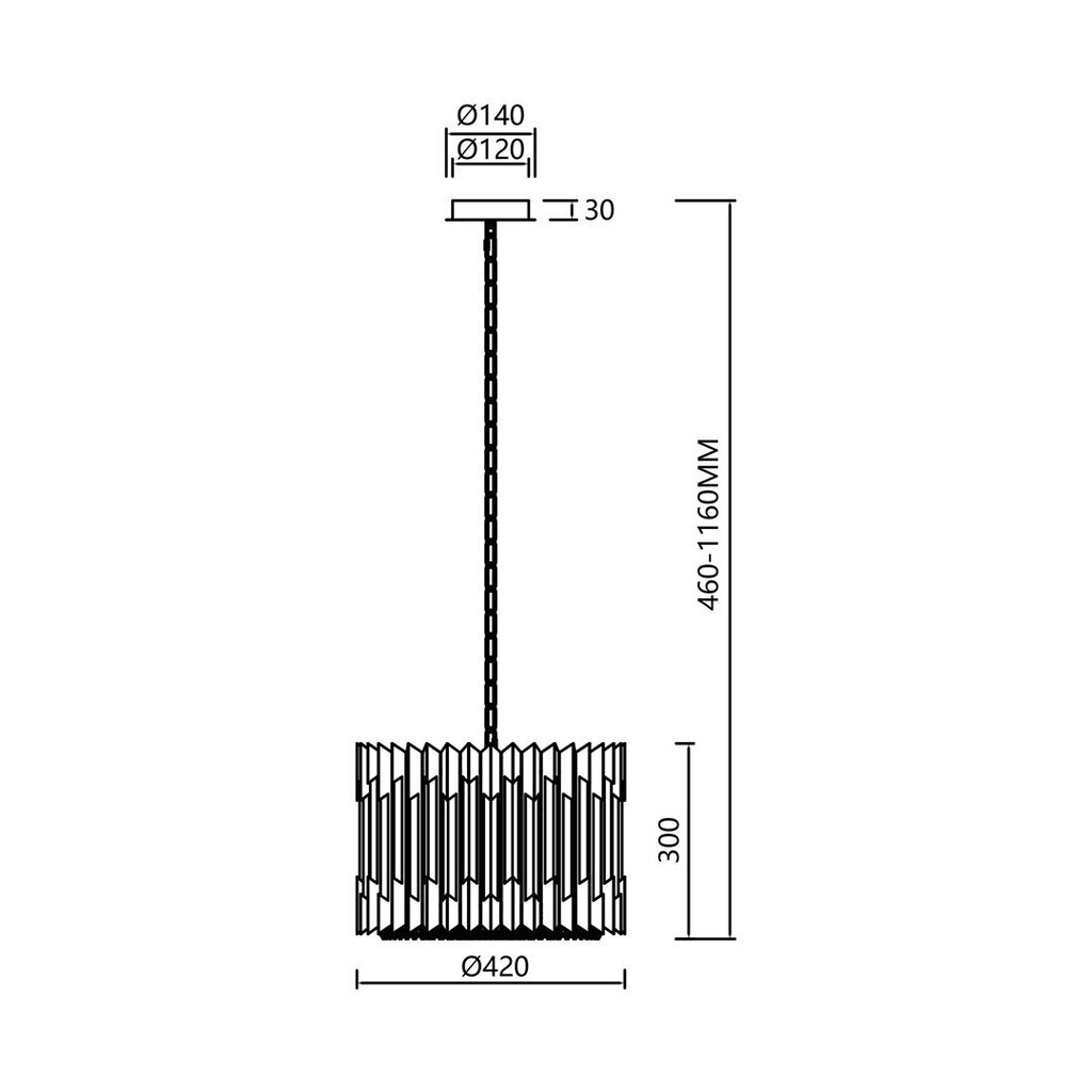 Milagro piekaramā lampa Ritz ML0393 цена и информация | Piekaramās lampas | 220.lv