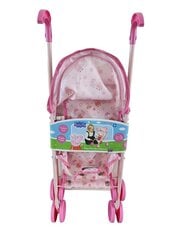 Leļļu rati ar nojumi Peppa Pig 1424027, rozā cena un informācija | Rotaļlietas meitenēm | 220.lv
