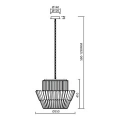 Milagro piekaramā lampa Donna ML0415 cena un informācija | Lustras | 220.lv