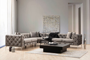 Stūra dīvāns Asir Como Left, pelēks cena un informācija | Stūra dīvāni | 220.lv