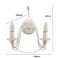 Sienas lampa G.LUX GL-007-2A white cena un informācija | Sienas lampas | 220.lv