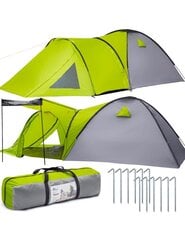 Туристическая палатка с крыльцом Maverick, 4 человека, 4,6х2,15м зеленый/серый цена и информация | Палатки | 220.lv