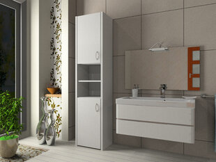 Пьедестал для ванной комнаты Adaś 2D белый 40 см цена и информация | Шкафчики для ванной | 220.lv