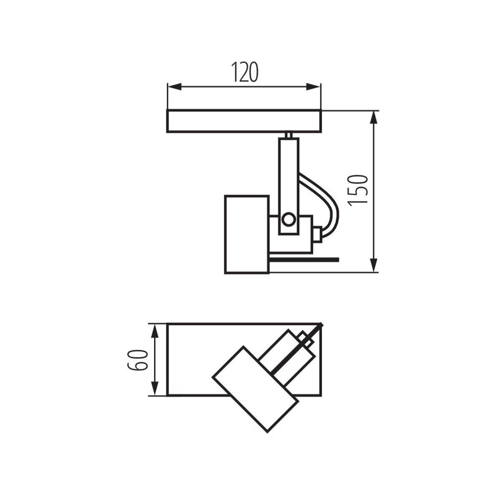 Sienas lampa Sonda II EL-1O B 34920 цена и информация | Sienas lampas | 220.lv