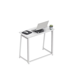 Складной письменный стол Лидер 1.5 белый цена и информация | Компьютерные, письменные столы | 220.lv