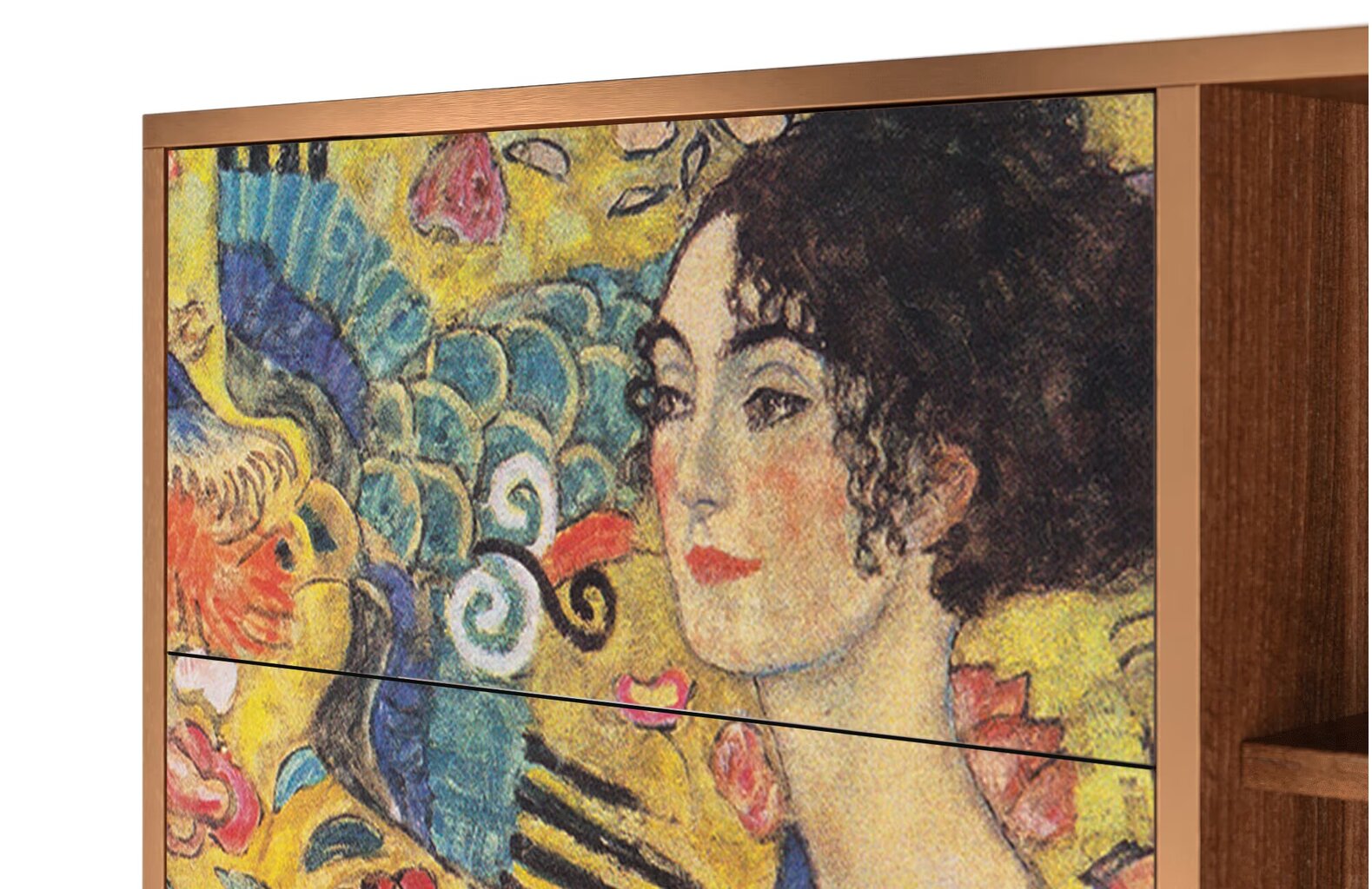 Kumode BS2 Lady With Fan By Gustav Klimt L 125 cm, rieksts цена и информация | Kumodes | 220.lv