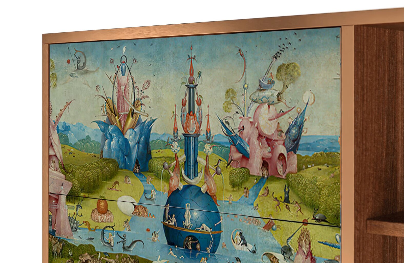 Kumode BS2 The Garden By Hieronymus Bosch L 125 cm, rieksts цена и информация | Kumodes | 220.lv