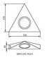 Zepo LFD-T02 C/M apakšskapja gaismeklis cena un informācija | Citi piederumi mēbelēm | 220.lv