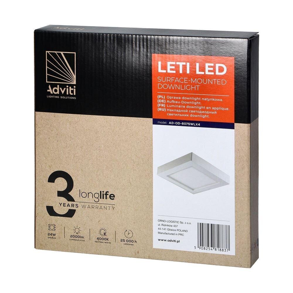 LED gaismeklis 24W 4000K цена и информация | Griestu lampas | 220.lv