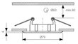 Kanlux iebūvētā lampa Vidi CTC-5514 C/M цена и информация | Iebūvējamās lampas, LED paneļi | 220.lv