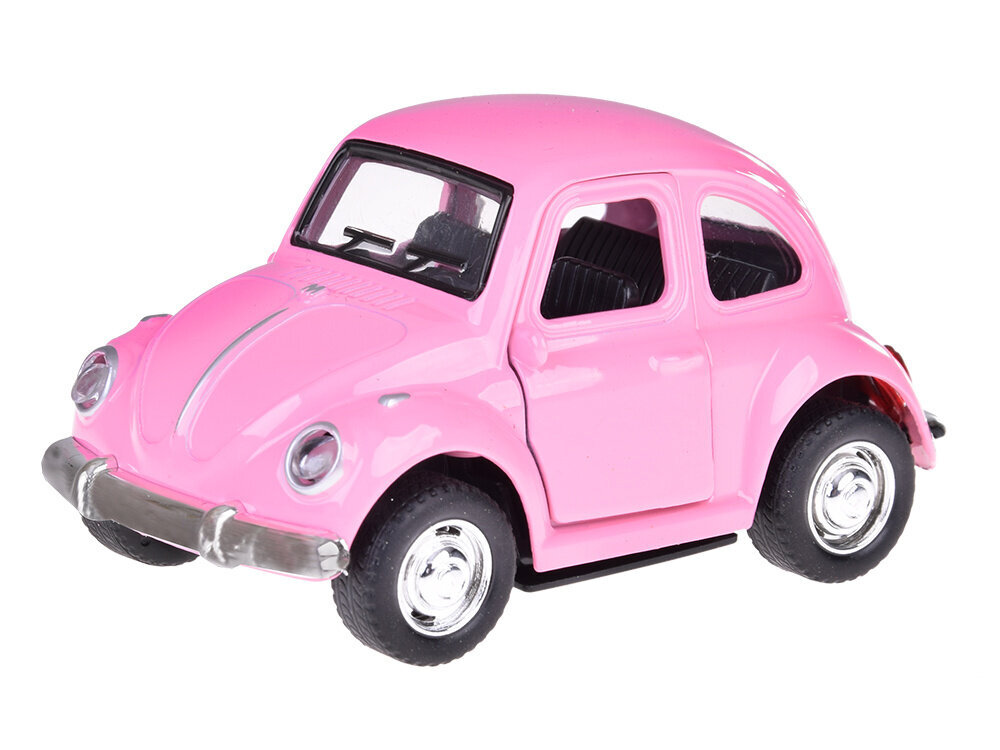 Metāla automašīna ar gaismas un skaņas efektiem, rozā krāsā cena un informācija | Rotaļlietas zēniem | 220.lv