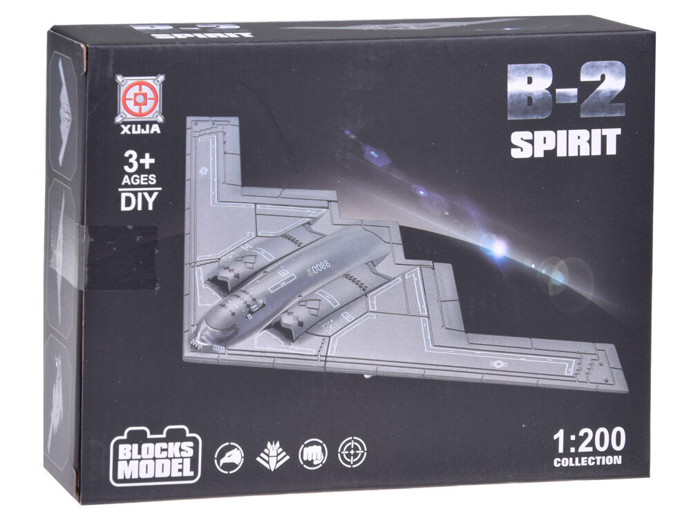 Toy B-2 Spirit Bomber Model Builder, pelēks cena un informācija | Konstruktori | 220.lv