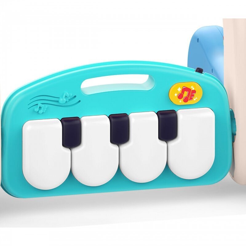 WOOPIE BABY 2in1 rotaļu paklājiņš un slidkalniņš ar skaņas efektiem, zils цена и информация | Rotaļlietas zīdaiņiem | 220.lv