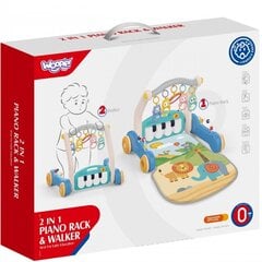 Игровой коврик и горка 2 в 1 Woopie Baby со звуковыми эффектами, синий цена и информация | Игрушки для малышей | 220.lv