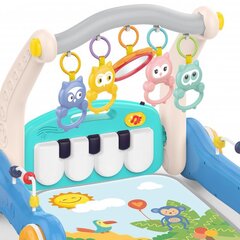 Игровой коврик и горка 2 в 1 Woopie Baby со звуковыми эффектами, синий цена и информация | Игрушки для малышей | 220.lv
