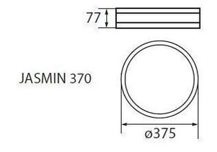 Плафон светлый JASMIN 370-WE Kanlux цена и информация | Потолочные светильники | 220.lv