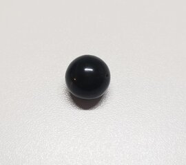 Черный янтарный шар BalticStone, 10мм цена и информация | Принадлежности для изготовления украшений, бисероплетения | 220.lv