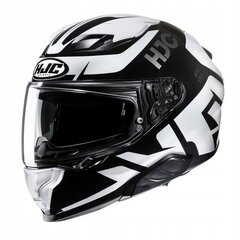 Мотоциклетный шлем HJC F71 Bard, черный/белый цена и информация | Шлемы для мотоциклистов | 220.lv