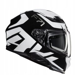 Мотоциклетный шлем HJC F71 Bard, черный/белый цена и информация | Шлемы для мотоциклистов | 220.lv