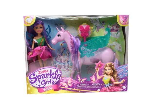 Lelle feja ar zirgu Zuru Sparkle Girlz 100413 цена и информация | Rotaļlietas meitenēm | 220.lv
