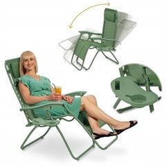 Saliekams āra krēsls, zaļš cena un informācija | Sauļošanās krēsli | 220.lv