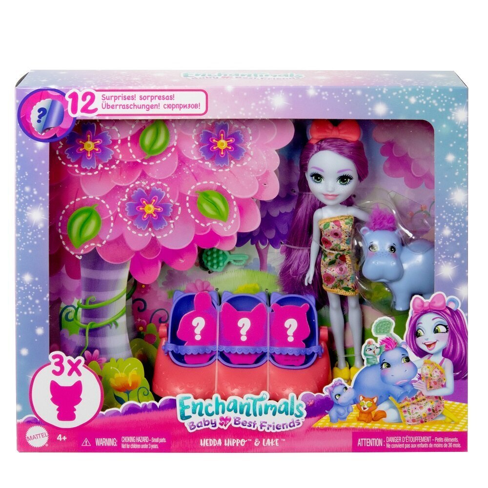 Lelle ar draugu Enchantimals Baby Best Friends Mattel HNW97 цена и информация | Rotaļlietas meitenēm | 220.lv