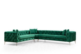 Stūra dīvāns Asir Como Left, zaļš cena un informācija | Stūra dīvāni | 220.lv