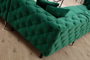 Stūra dīvāns Asir Como Left, zaļš cena un informācija | Stūra dīvāni | 220.lv